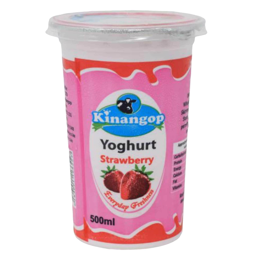 KINANGOP YOGHURT STRAWBERRY 500ML CUP
